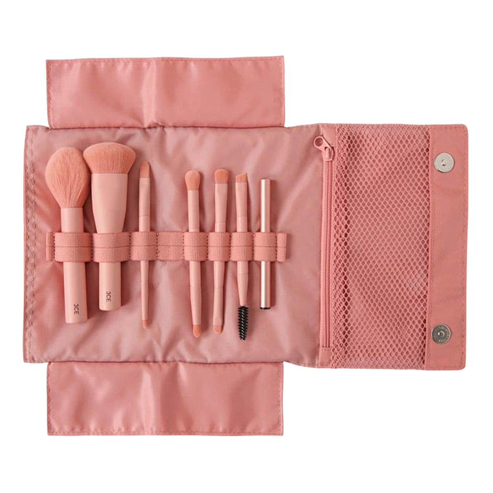 3CE Mini Makeup Brush Kit Pink
